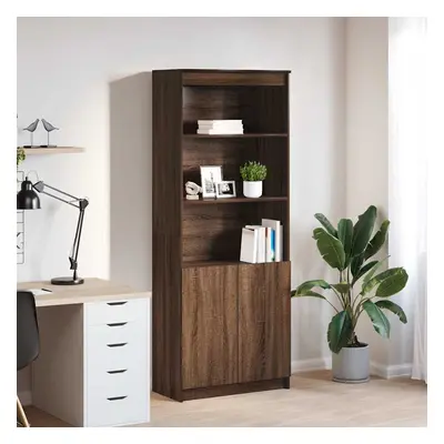 vidaXL Skříň highboard hnědý dub 70 x 35 x 180 cm kompozitní dřevo