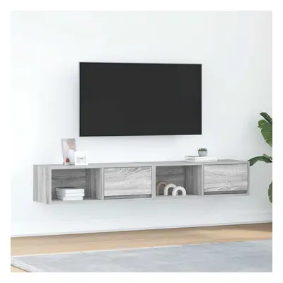 vidaXL TV skříňka šedá sonoma 80x31x25,5 cm kompozitní dřevo