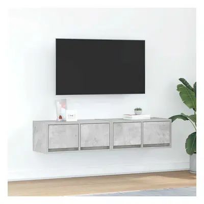 vidaXL TV skříňky 2 ks Betonová šedá 60x31x25,5 cm Dřevěná konstrukce