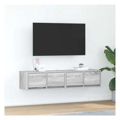 vidaXL TV skříňka šedá sonoma 60x31x25,5 cm kompozitní dřevo