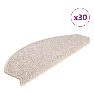 vidaXL Rohože na schody 30 ks Taupe 65x24x4 cm