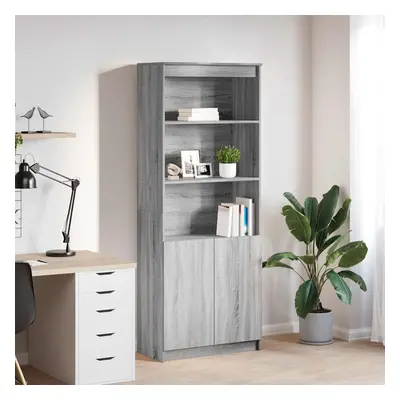 vidaXL Skříň highboard šedá sonoma 70 x 35 x 180 cm kompozitní dřevo