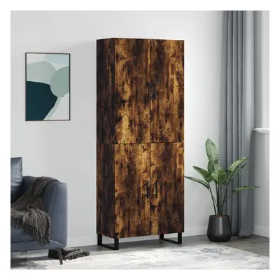 vidaXL Skříň highboard kouřový dub 69,5 x 34 x 180 cm kompozitní dřevo