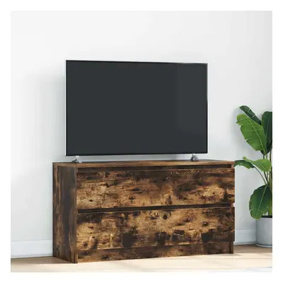 vidaXL TV skříňka kouřový dub 100x35x54 cm kompozitní dřevo