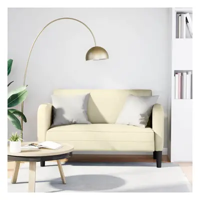 vidaXL Loveseat Sofa krémová 110 cm umělá kůže