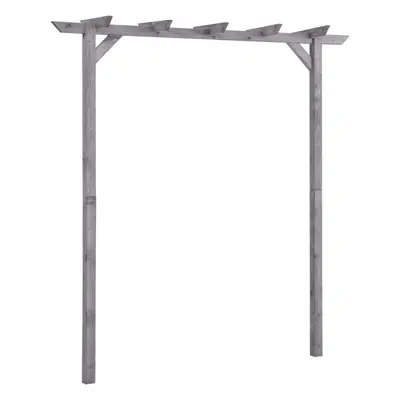 vidaXL Zahradní pergola šedá 200 x 40 x 205 cm impregnovaná borovice