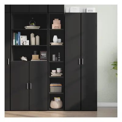 vidaXL Skříň highboard černá 30 x 41 x 185 cm kompozitní dřevo