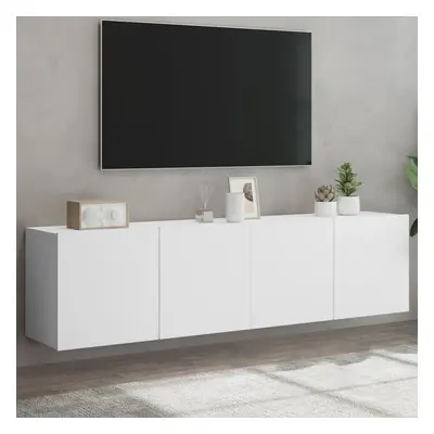 vidaXL TV skříňky nástěnné 2 ks bílé 80 x 30 x 41 cm