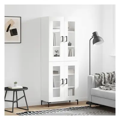 vidaXL Skříň highboard bílá 69,5 x 34 x 180 cm kompozitní dřevo