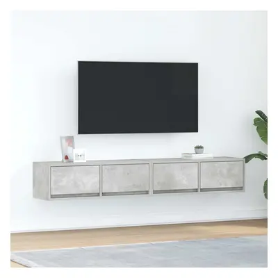 vidaXL TV skříňky 2 ks Betonová šedá 80x31x25,5 cm Dřevěná konstrukce