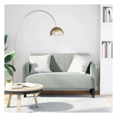 vidaXL Loveseat Sofa světle šedá 109 cm samet