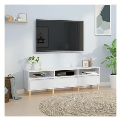 vidaXL TV skříňka bílá 150 x 30 x 44,5 cm kompozitní dřevo