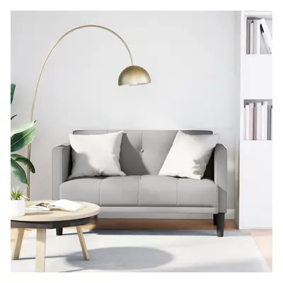 vidaXL Loveseat Sofa obláčkově šedá 111 cm textil