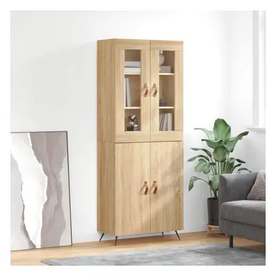 vidaXL Skříň highboard dub sonoma 69,5 x 34 x 180 cm kompozitní dřevo