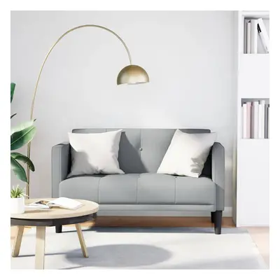 vidaXL Loveseat Sofa světle šedá 111 cm textil