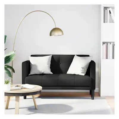 vidaXL Loveseat Sofa černá 111 cm textil