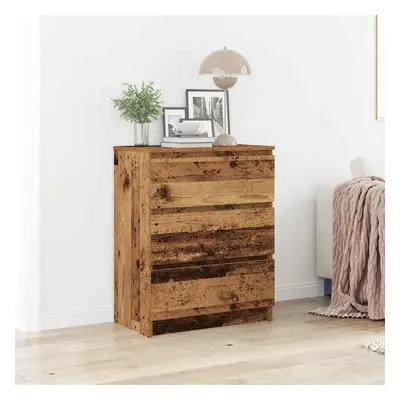 vidaXL Příborník old wood 60x35x76 cm kompozitní dřevo