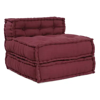 vidaXL Modular Pouffe Maroon 70x70x54 Fabric