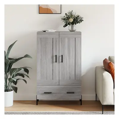 vidaXL Skříň highboard šedá sonoma 69,5 x 31 x 115 cm kompozitní dřevo