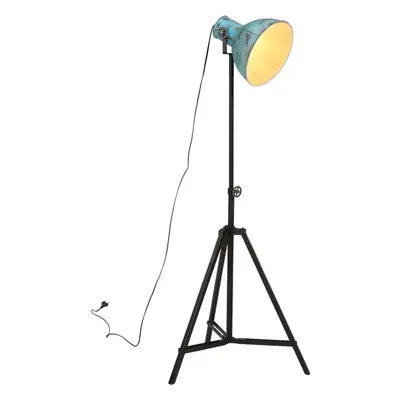 vidaXL Stojací lampa 25 W modrá patina 61 x 61 x 90/150 cm E27