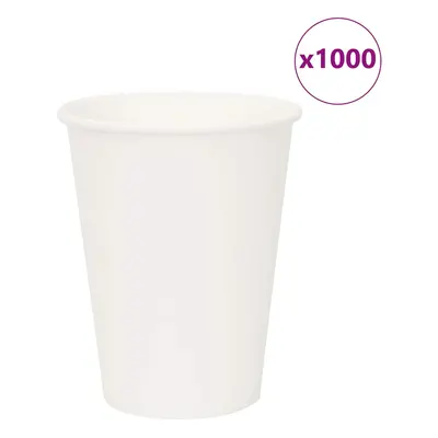 vidaXL Papírové kelímky na kávu 1000 pcs 12oz 300ml bílé