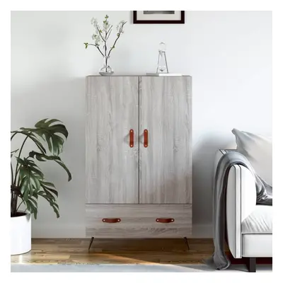 vidaXL Skříň highboard šedá sonoma 69,5 x 31 x 115 cm kompozitní dřevo