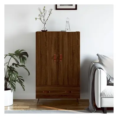 vidaXL Skříň highboard hnědý dub 69,5 x 31 x 115 cm kompozitní dřevo