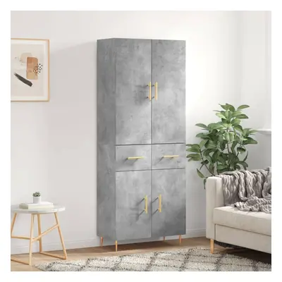 vidaXL Skříň highboard betonově šedá 69,5x34x180 cm kompozitní dřevo