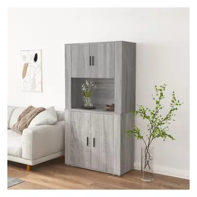 vidaXL Skříň highboard šedá sonoma kompozitní dřevo