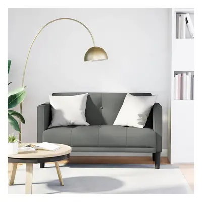 vidaXL Loveseat Sofa tmavě šedá 111 cm textil