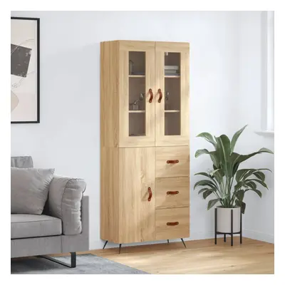 vidaXL Skříň highboard dub sonoma 69,5 x 34 x 180 cm kompozitní dřevo