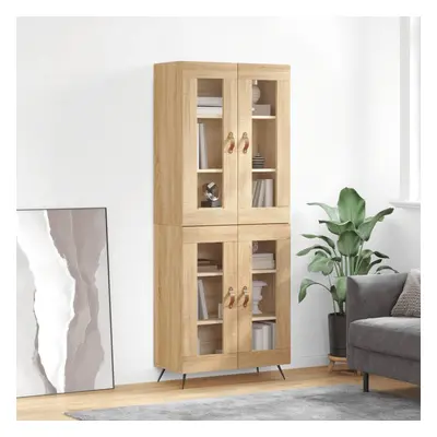 vidaXL Skříň highboard dub sonoma 69,5 x 34 x 180 cm kompozitní dřevo