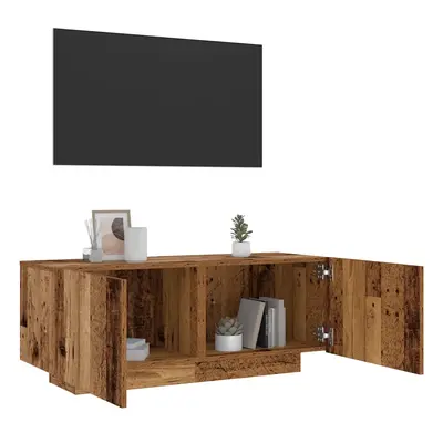 vidaXL TV stolek old wood 100 x 35 x 40 cm kompozitní dřevo