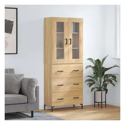 vidaXL Skříň highboard dub sonoma 69,5 x 34 x 180 cm kompozitní dřevo