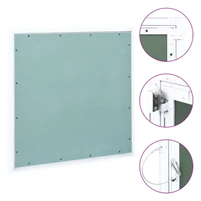 vidaXL Přístupový panel s hliníkovým rámem a sádrokartonem 600x600 mm