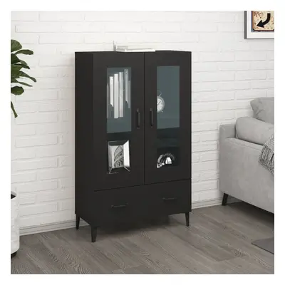 vidaXL Highboard černý 70 x 31 x 115 cm kompozitní dřevo