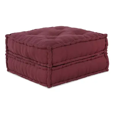 vidaXL Modular Pouffe Maroon 70x70x36 Látka