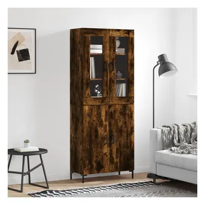 vidaXL Skříň highboard kouřový dub 69,5 x 34 x 180 cm kompozitní dřevo