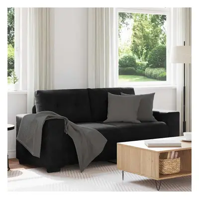 vidaXL Loveseat Sofa Černý 140 cm samet