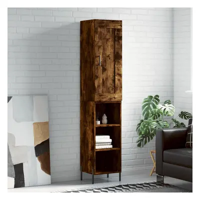 vidaXL Skříň highboard kouřový dub 34,5 x 34 x 180 cm kompozitní dřevo