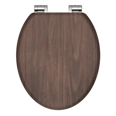 SCHÜTTE WC sedátko s mechanismem soft-close DARK WOOD MDF