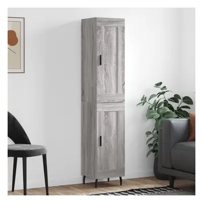 vidaXL Skříň highboard šedá sonoma 34,5 x 34 x 180 cm kompozitní dřevo