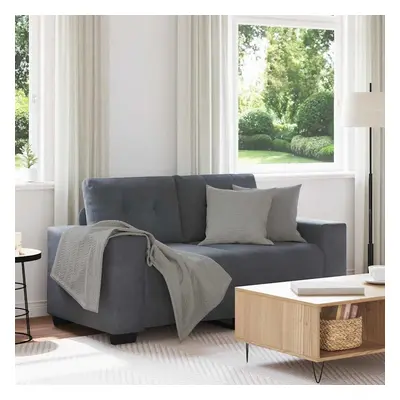 vidaXL Loveseat Sofa Tmavě šedá 120 cm samet