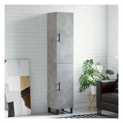 vidaXL Skříň highboard betonově šedá 34,5x34x180 cm kompozitní dřevo