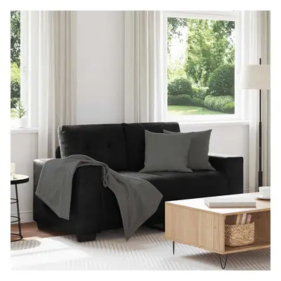 vidaXL Loveseat Sofa Černý 120 cm samet