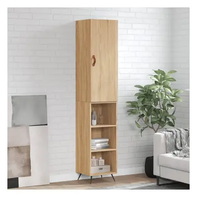 vidaXL Skříň highboard dub sonoma 34,5 x 34 x 180 cm kompozitní dřevo