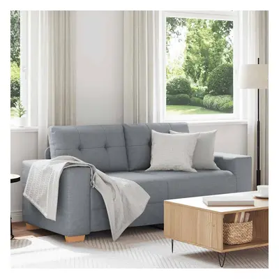 vidaXL Loveseat Sofa Světle šedá 140 cm textil