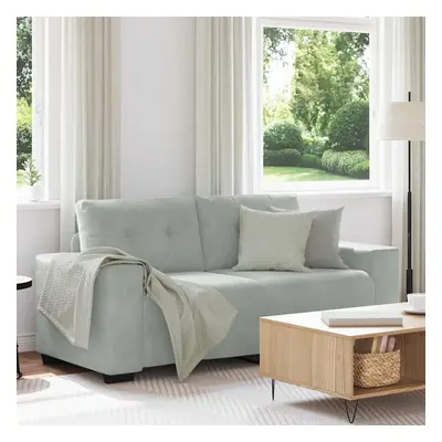 vidaXL Loveseat Sofa světle šedá 140 cm samet