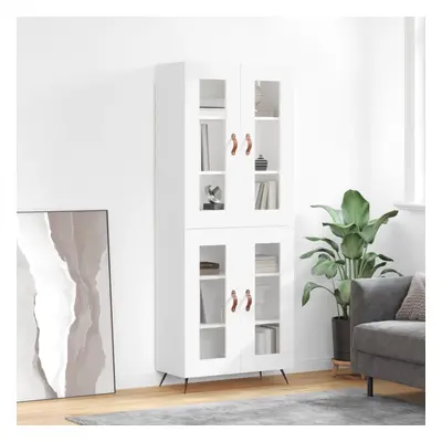 vidaXL Skříň highboard bílá 69,5 x 34 x 180 cm kompozitní dřevo