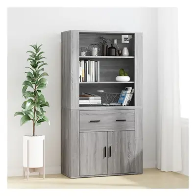 vidaXL Skříň highboard šedá sonoma kompozitní dřevo